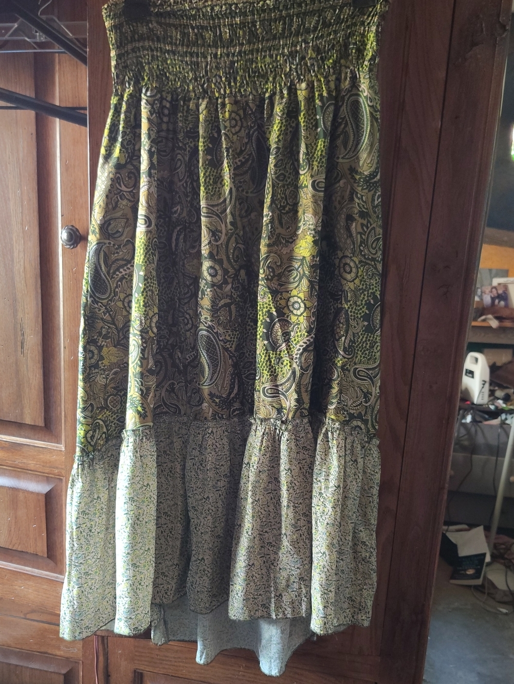 Lakhay's Silk blend Slit Skirt M/L